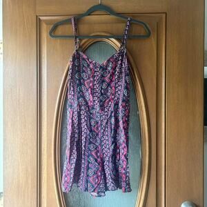 Small Womens Hollister co purple Romper Floral y2k